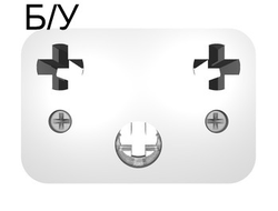 ! Б/У - Technic, Axle Connector Rectangular Triple Spring-Loaded, White (x928cx1) - Б/У