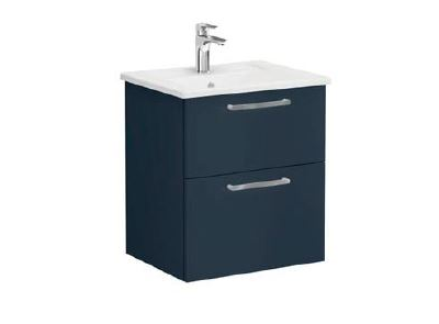 Модуль с квадратной раковиной, Vitra Root, 60 см, 2 ящика, матовый, темно-синий, 68270
