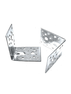 Уголок крепёжный с ребром жёсткости цинк 90*90*65*1,8мм