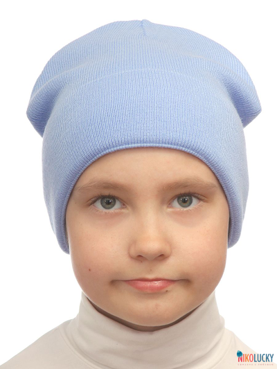 Шапка 22202-01 голубой 48-52