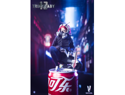 Киберпанк девушка-агент - Коллекционная фигурка 1/12 SCALE CYBERPUNK TRICKYBABY 12 RAINBOW (VCF-3006) - VERYCOOL