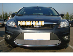 Защита радиатора Ford Focus II рестайлинг 2008-2012 chrome