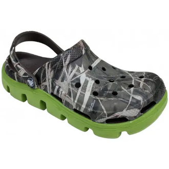 CROCS DUET SPORT CLOG CAMO GREY GREEN
