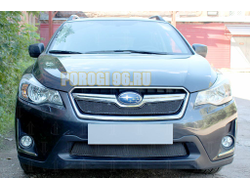 Защита радиатора Subaru XV (рестайлинг) 2016-2017 black верх PREMIUM