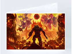 Обложка на студенческий билет Doom/ Дум №8