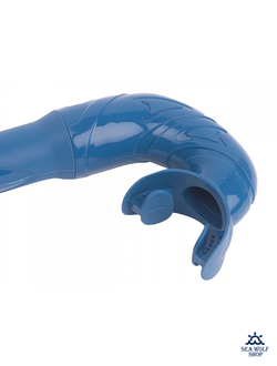 Трубка для дайвинга Sargan "КАЛАН" синий силикон