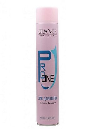 Glance Professional Лак для волос PRO ONE HAIR Сильная Фиксация 500мл