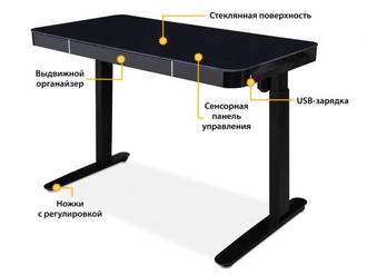 Стол с электроприводом Electro 1050 черный