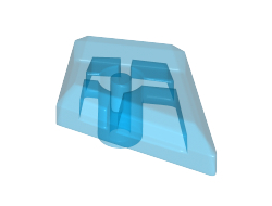 Tile, Modified 1 x 2 Diamond, Trans-Dark Blue (35649 / 6210441)