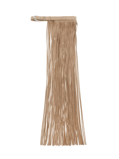 Bonny пояс с бахромой 80-1 Светло-бежевый