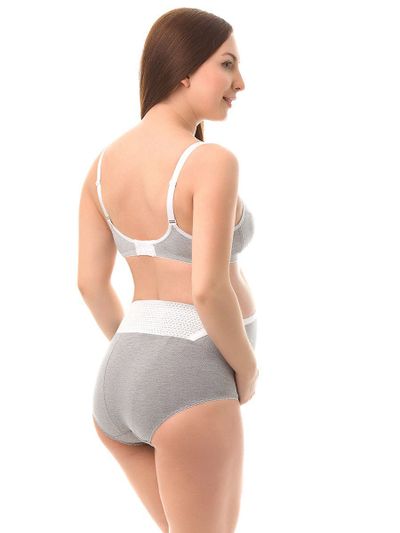 Дородовой бандаж серый меланж 0645