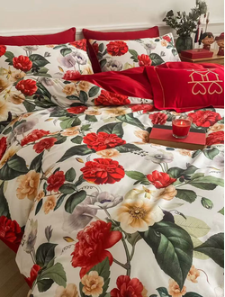 Постельное белье мако-сатин полутороспальное 150x200x1 180x230x1 50x70x1 70x70x1 TIS04-891