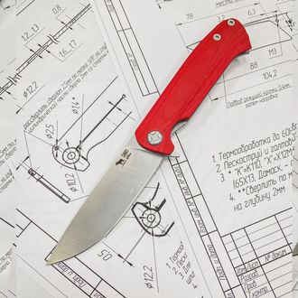 Складной нож Чиж-NEXT (Elmax, красный G10)