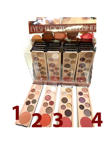 Палетка теней+румяна DoDo Girl Eyeshadow &amp; Blusher Palette оптом (Ряд 4ре штуки)