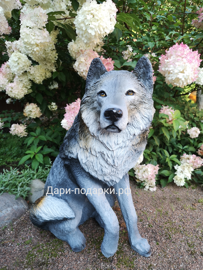 Волк  68*57см  6,5кг   полистоун Россия  5226/012026**