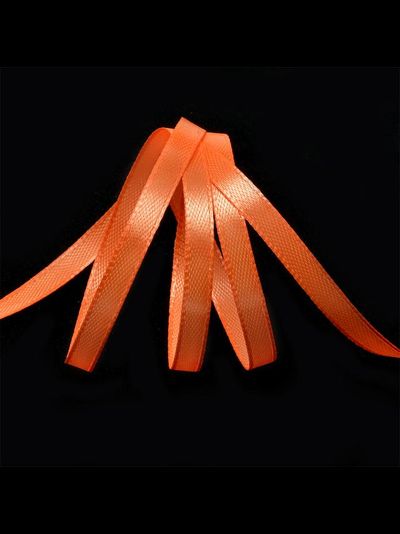 Лента атласная 6мм 3070 (яр. оранжевый), 27,4м