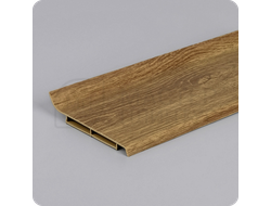 Плинтус Vilo Linela из ПВХ 407 Дуб Ньюкасл с мягким краем 16х80х2000 мм.