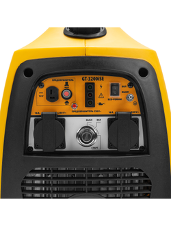 Генератор инверторный GT-3200iSE, 3.2 кВт, 230 В, бак 6 л, закрытый корпус, электростартер Denzel