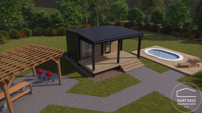 Модуль дома "Фиеста" (с крытой террасой)