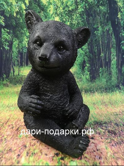 Медвеженок с лапкой 27*23см   0,9кг   полистоун Россия 1289/012658*