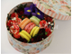 "Цветочный Дессерт" - цветочная композиция в шляпной коробке