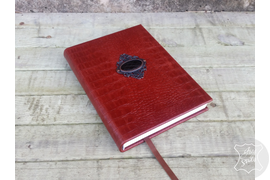 блокнот из крокодильей кожи, подарок руководителю, кожаный ежедневник, ежедневник на заказ