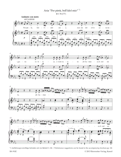 Mozart Concert Arias for Soprano