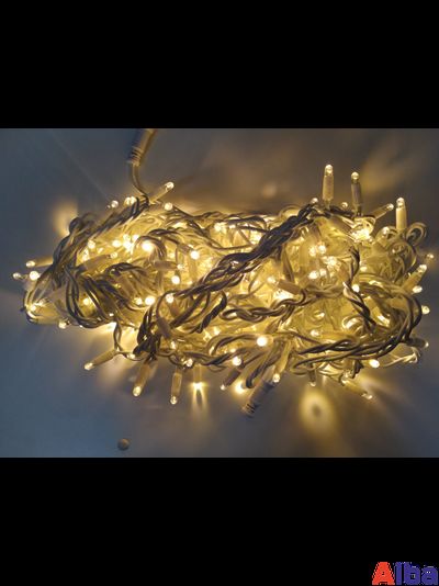 Гирлянда-Нить 10 м, 24В, БЕЛЫЙ ТЕПЛЫЙ, IP 65 ПВХ, мерцание