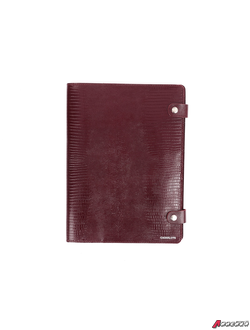 Органайзер для документов на кнопках, А4, ящер бордо