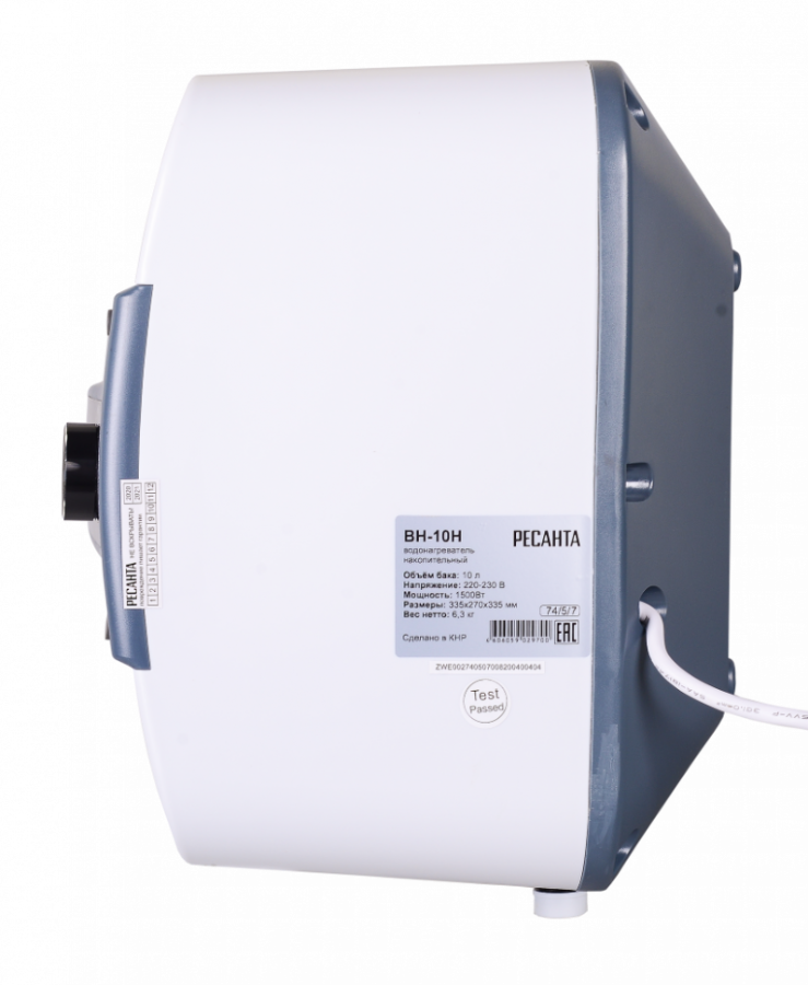 Водонагреватель РЕСАНТА™ ВН-10Н /вид сбоку/