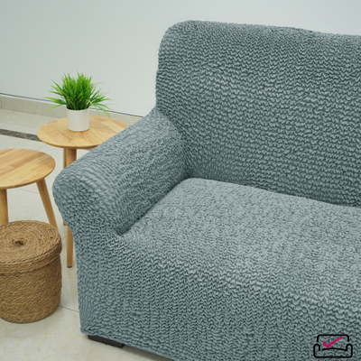 Чехол на 2хм диван Микрофибра Мята. Защита для мягкой мебели от животных.