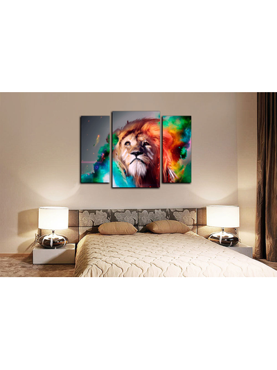 Модульная картина &quot;Король джунглей&quot;