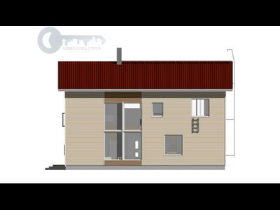 ДЖ-20 ЖИЛОЙ ДОМ: ГАБАРИТНЫЕ РАЗМЕРЫ: (12Х8М) 2 ЭТАЖА, ОБЩАЯ ПЛОЩАДЬ: 194М²
