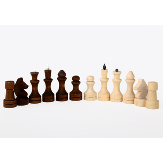 Настольная игра Шахматы обиходные парафинированные с доской