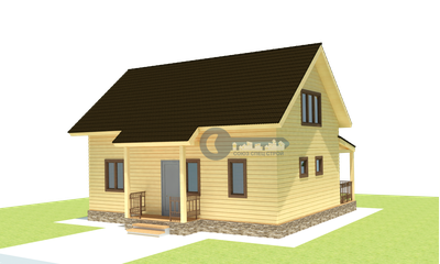 ДЖ-10 ГАБАРИТНЫЕ РАЗМЕРЫ: (8Х9М) 1,5 ЭТАЖА, ОБЩАЯ ПЛОЩАДЬ: 117М²