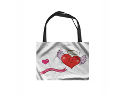 Сумка-шоппер горизонтальная #20 на День влюблённых, 14 февраля