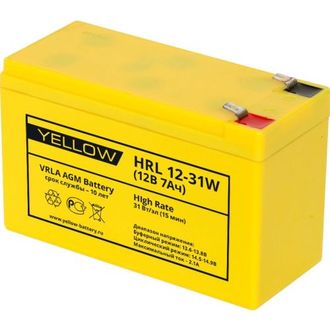 Аккумулятор-АКБ HRL 12-31W (7Ач)Yellow