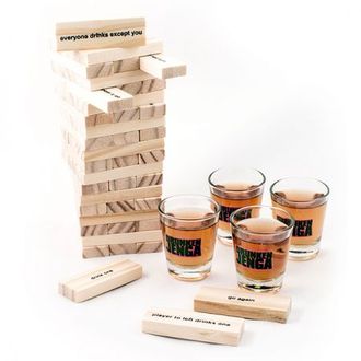 Игра Пьяная башня с рюмками Jenga