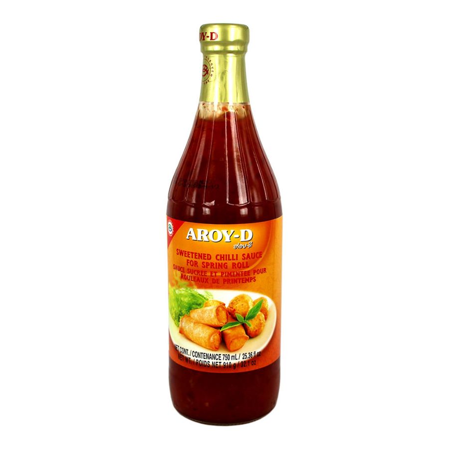 Соус сладкий чили соус для спринг роллов Aroy-d 20 мл  (Sweetened chili sauce for spring roll)