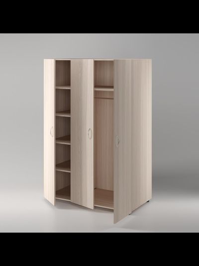 Шкаф для одежды 3-створчатый, 1200?620?1800  мм