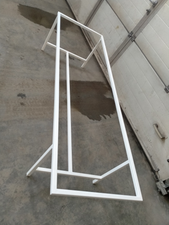 Каркас кушетки, труба профильная 25х25, порошковая покраска белый глянец