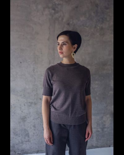 Футболка из шерсти мериноса (тауп)