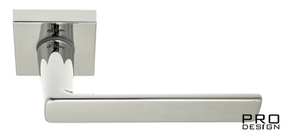 Дверная ручка на квадратном основании Fratelli Cattini "ELLE" 8-CR полированный хром