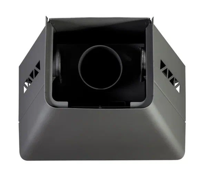 Камин Бавария три стекла графит / черный, Экокамин (Россия)