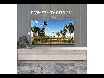 Телевизор OLTO 43ST30H  43&quot;  Full HD Smart TV  Черный
