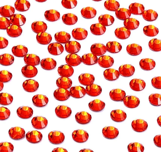 Стразы термоклеевые, цвет ярко-оранжевый, размер SS16 (3,8 - 4,0 мм), 1440 шт