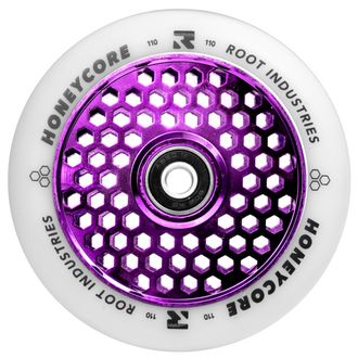 Продажа колес Root Industries Honeycore (White/Purple) для трюковых самокатов в Иркутске