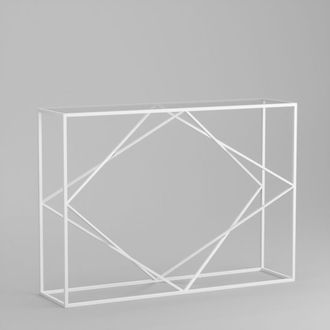 Консоль Scala white прозрачное стекло купить в Ялте