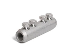 Соединитель болтовой 4СБП-150/240 с рядным расположением болтов для кабелей с изоляцией из сшитого полиэтилена