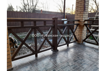 Ограждения ДПК коричневые